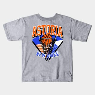 New York Basketball Astoria Throwback Kids T-Shirt